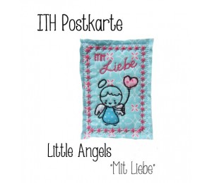 ITH Postkarte Little Angels - Mit Liebe